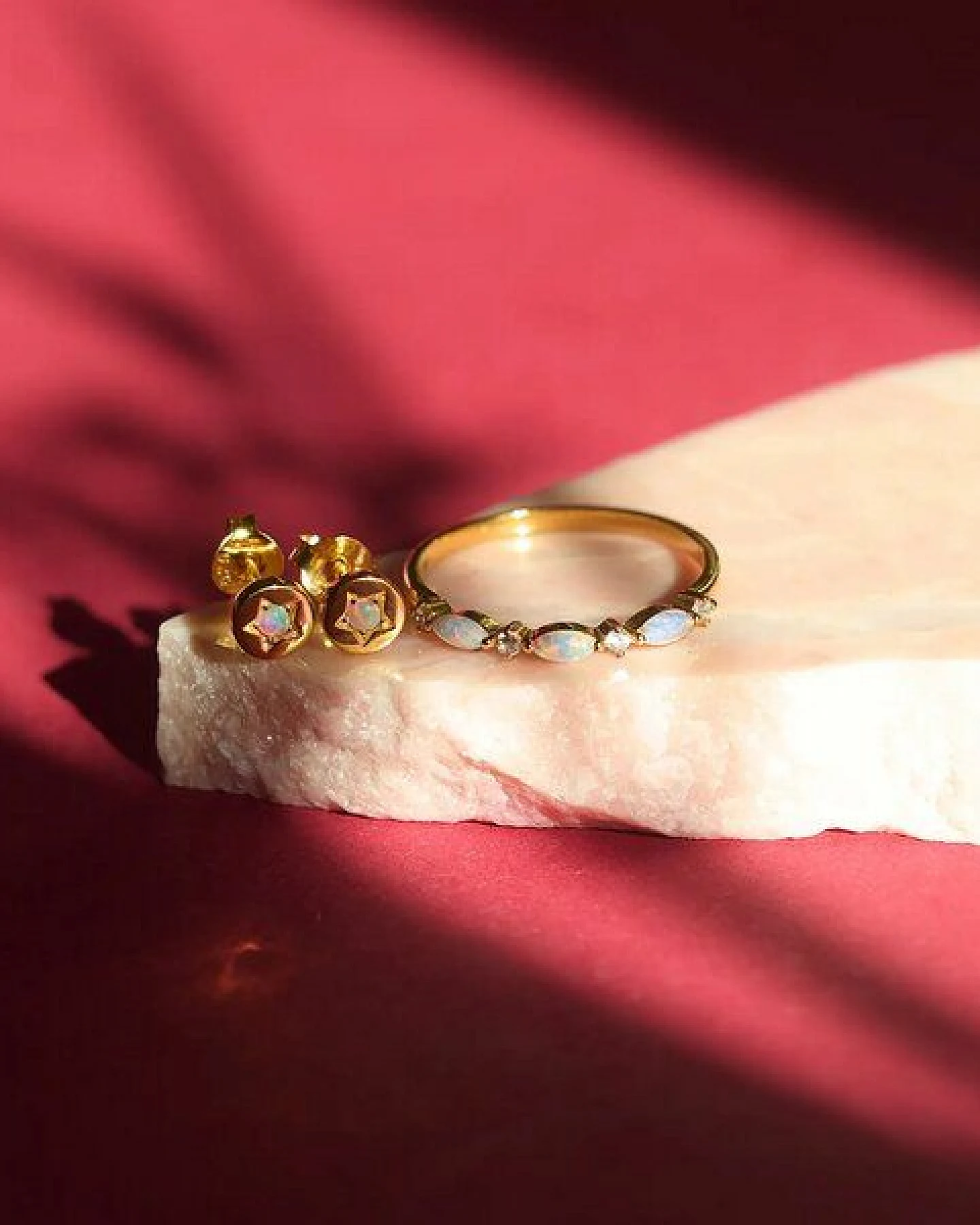 fejn jewelry Ring 'opal sparkle' - mit Opalen und Zirkonia – Ansicht 3