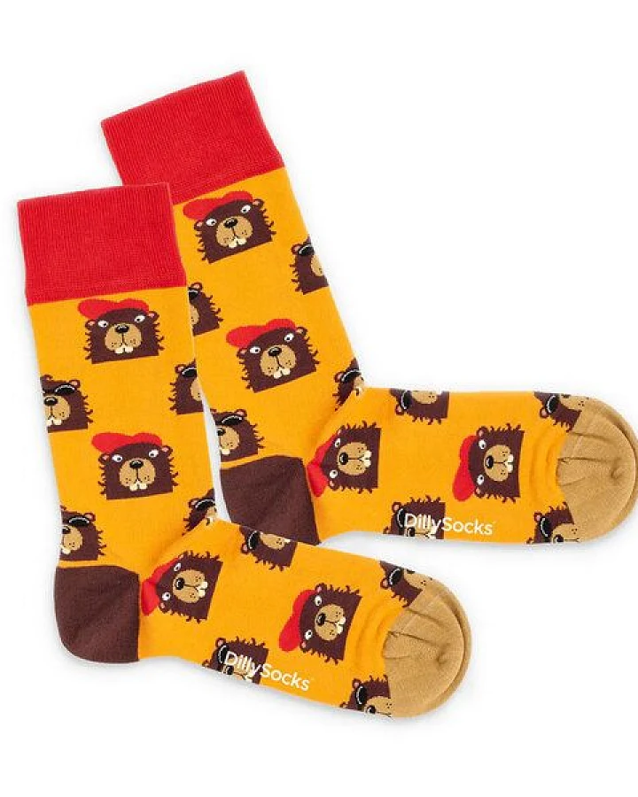 DillySocks Socken Bievers in the Hood aus Biobaumwoll-Mix