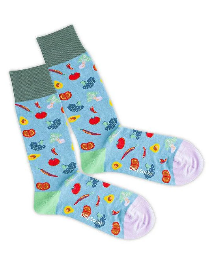 DillySocks Socken Healthy Veggies aus Biobaumwoll-Mix