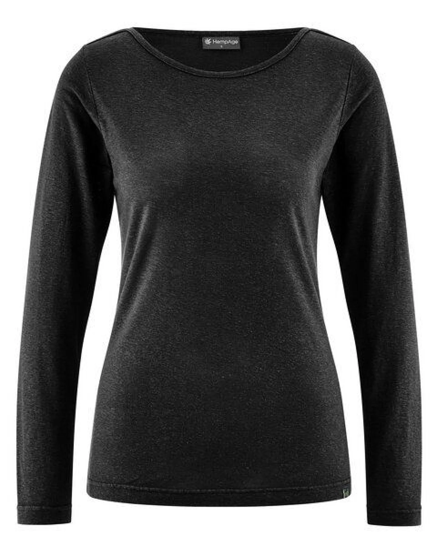 HempAge Damen Longsleeve U-Boot Auschnitt Lyocell (Hanf) – Ansicht 3
