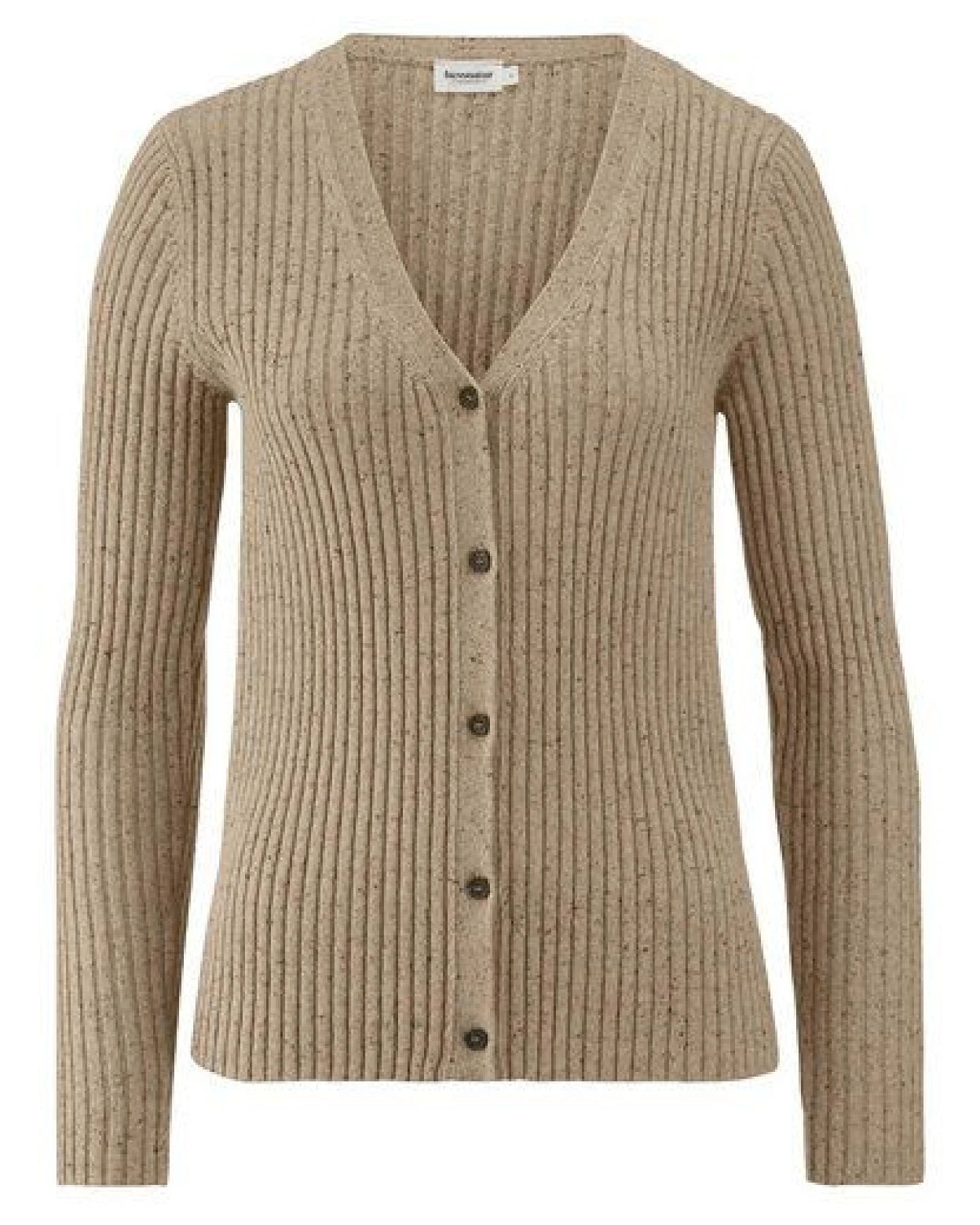 hessnatur Strickjacke Slim aus Bio-Baumwolle und recycelter Wolle – Ansicht 3