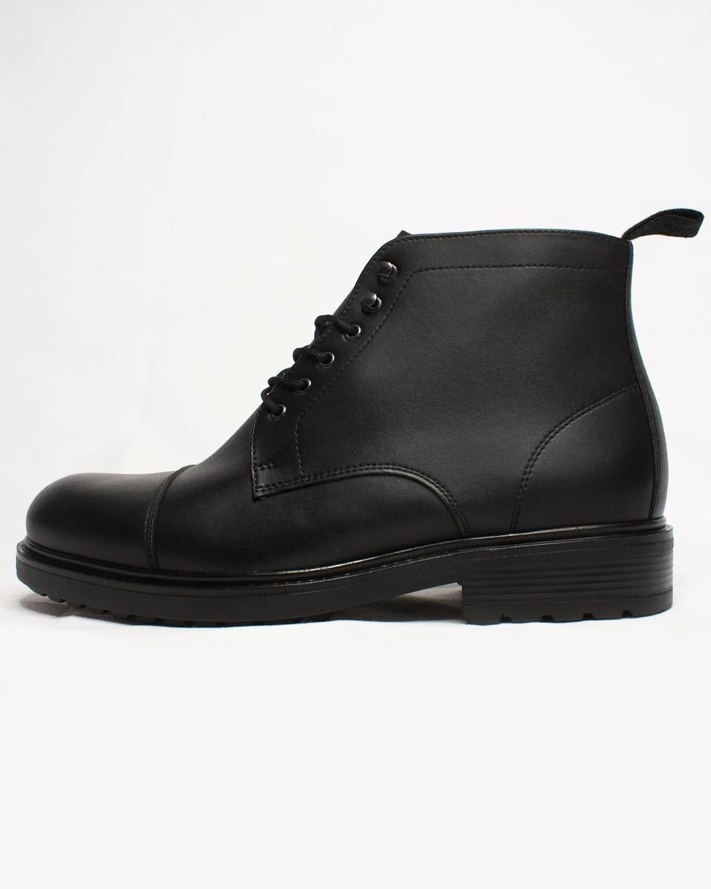 Will's Vegan Store Herren vegan Schnürstiefel Herren Wasserdicht Schwarz – Ansicht 2