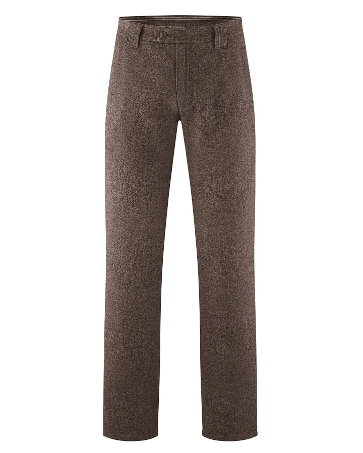 HempAge Herren vegan Chino Hose In Mokka