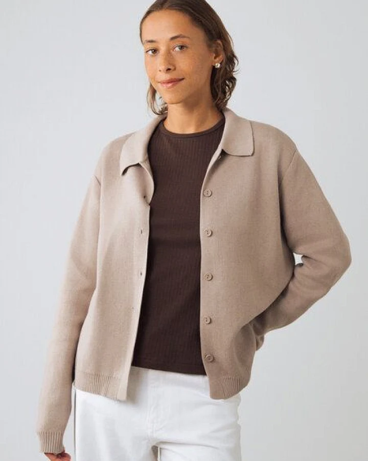 Honest Basics Damen MC Cardigan aus 100% Bio-Baumwolle