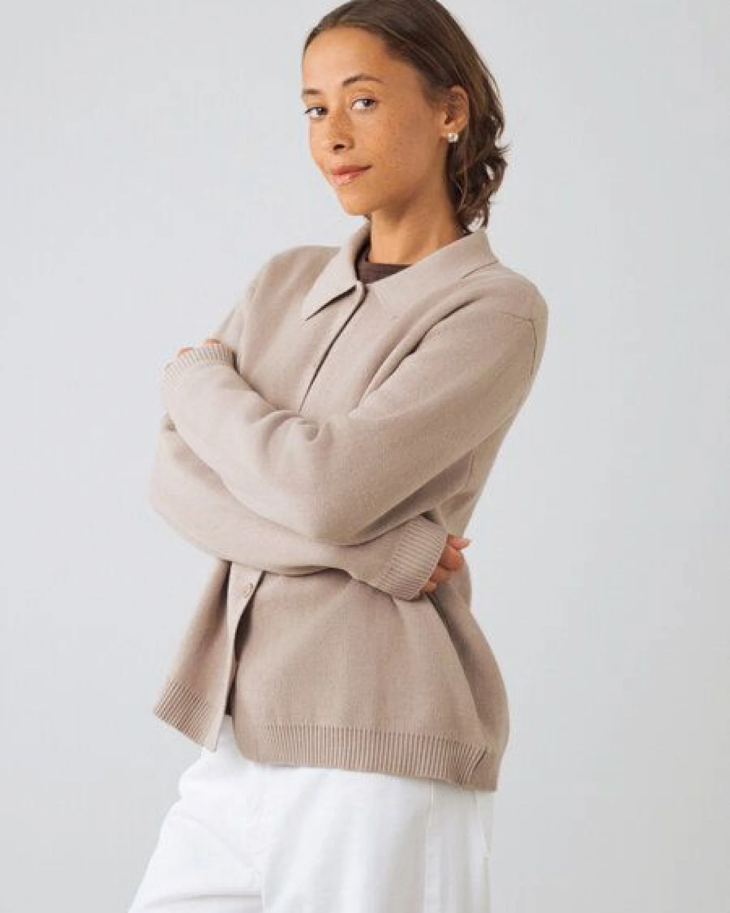 Honest Basics Damen MC Cardigan aus 100% Bio-Baumwolle – Ansicht 3