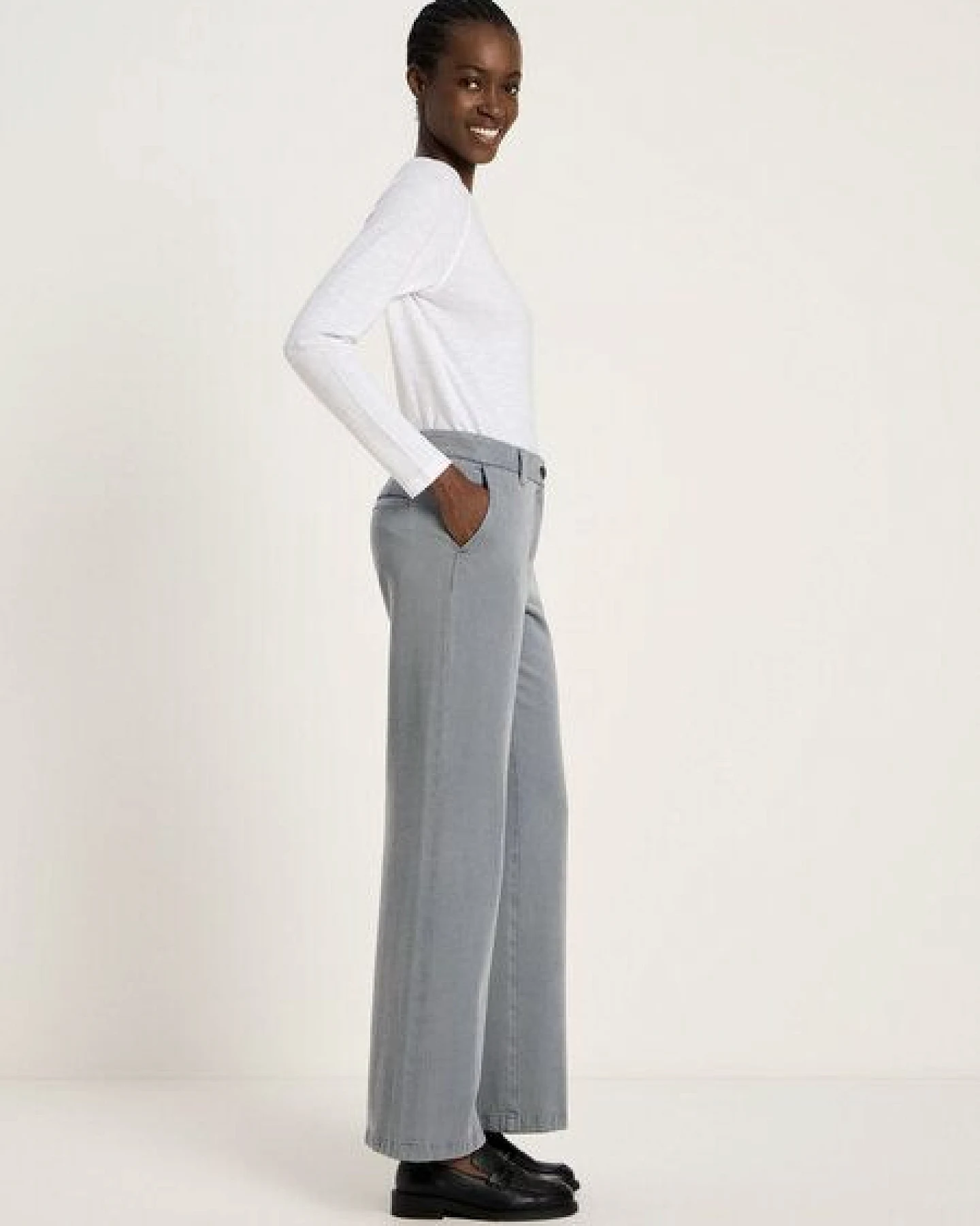 LANIUS Marlenehose (OCS) aus Bio-Baumwolle und TENCEL – Ansicht 2