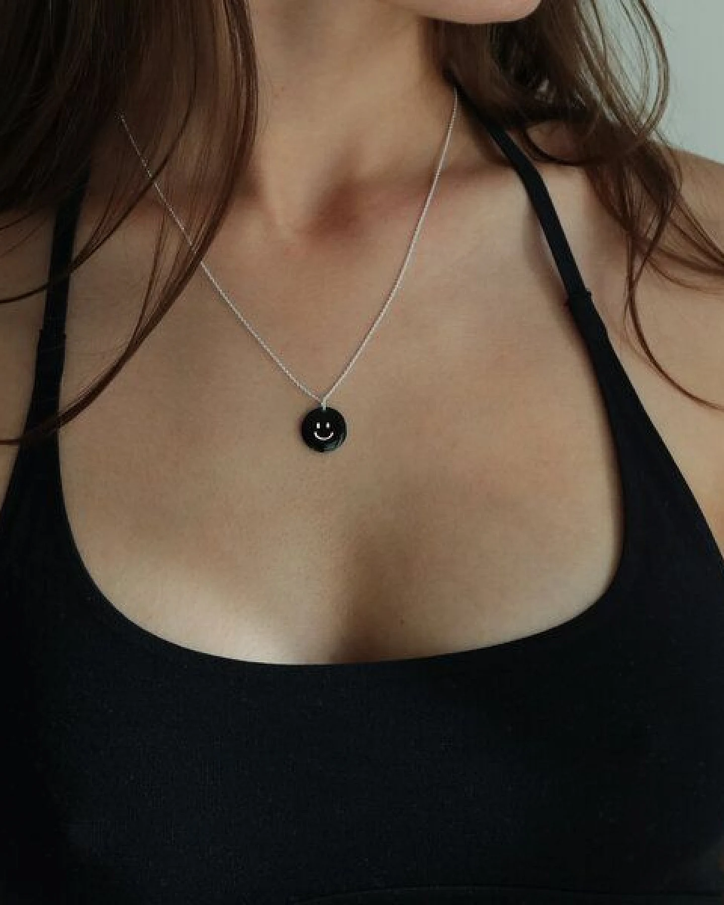 BELLYBIRD Jewellery Halskette - SMILEY, 925 Sterlingsilber, vergoldet – Ansicht 3