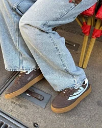 Produktseite: MoEa Sneakers Veyron Low - Brown & Sky - Mushroom
