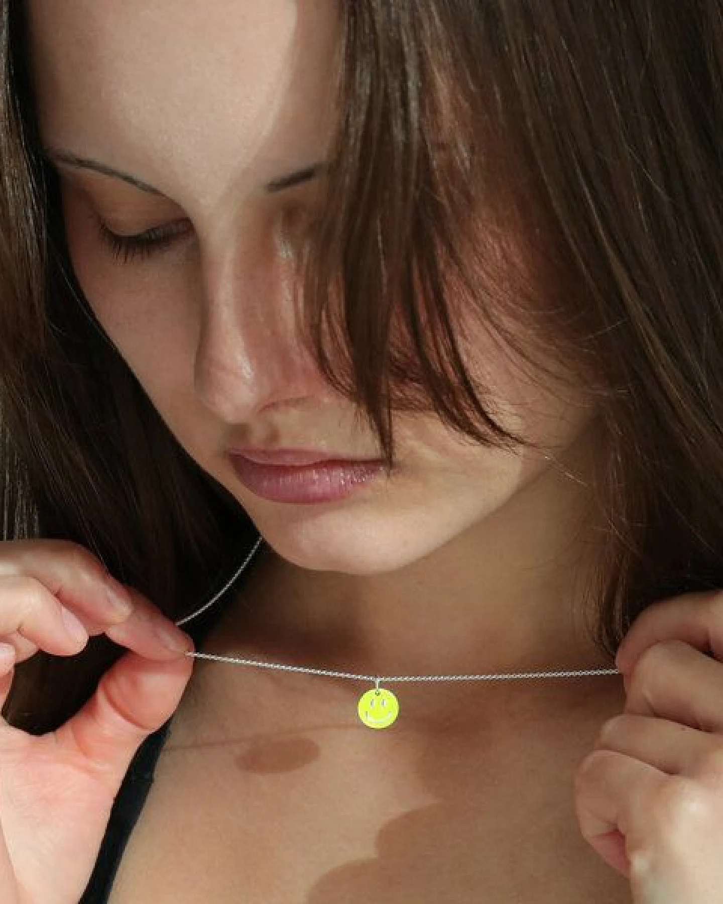 BELLYBIRD Jewellery Halskette - SMILEY, 925 Sterlingsilber, vergoldet – Ansicht 3