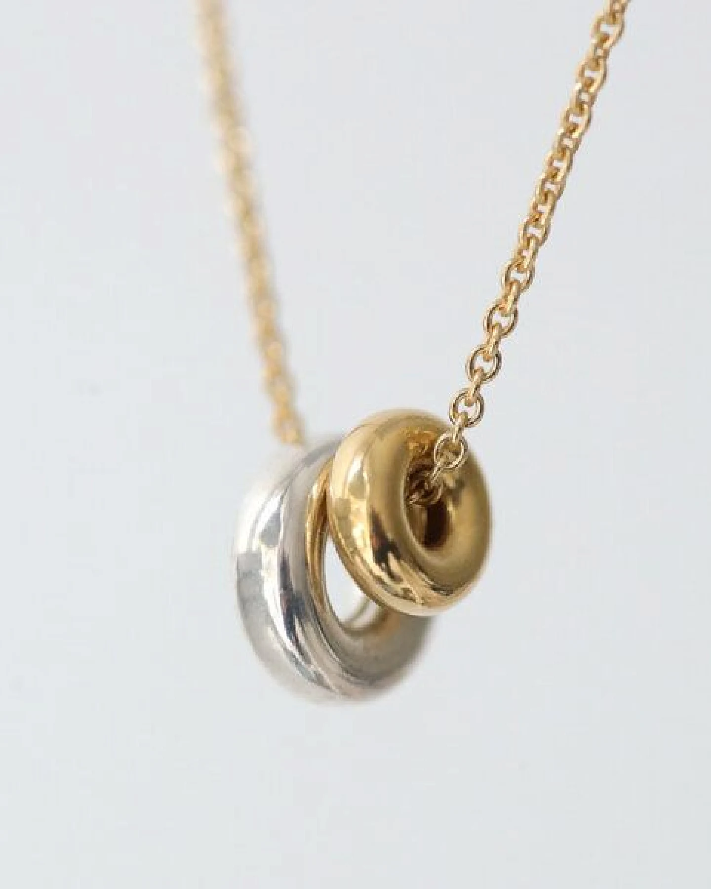 BELLYBIRD Jewellery Halskette - DONUT, 925 Sterlingsilber, vergoldet – Ansicht 4