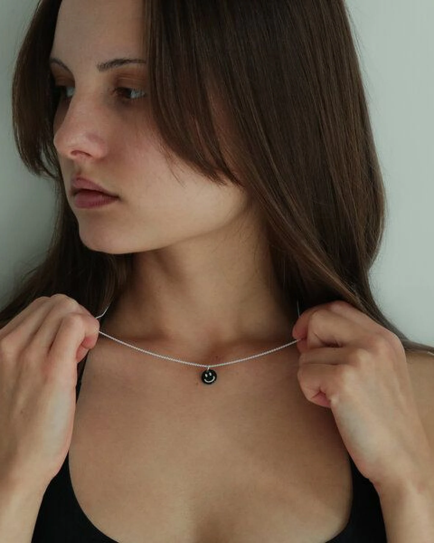 BELLYBIRD Jewellery Halskette - SMILEY, 925 Sterlingsilber, vergoldet – Ansicht 3