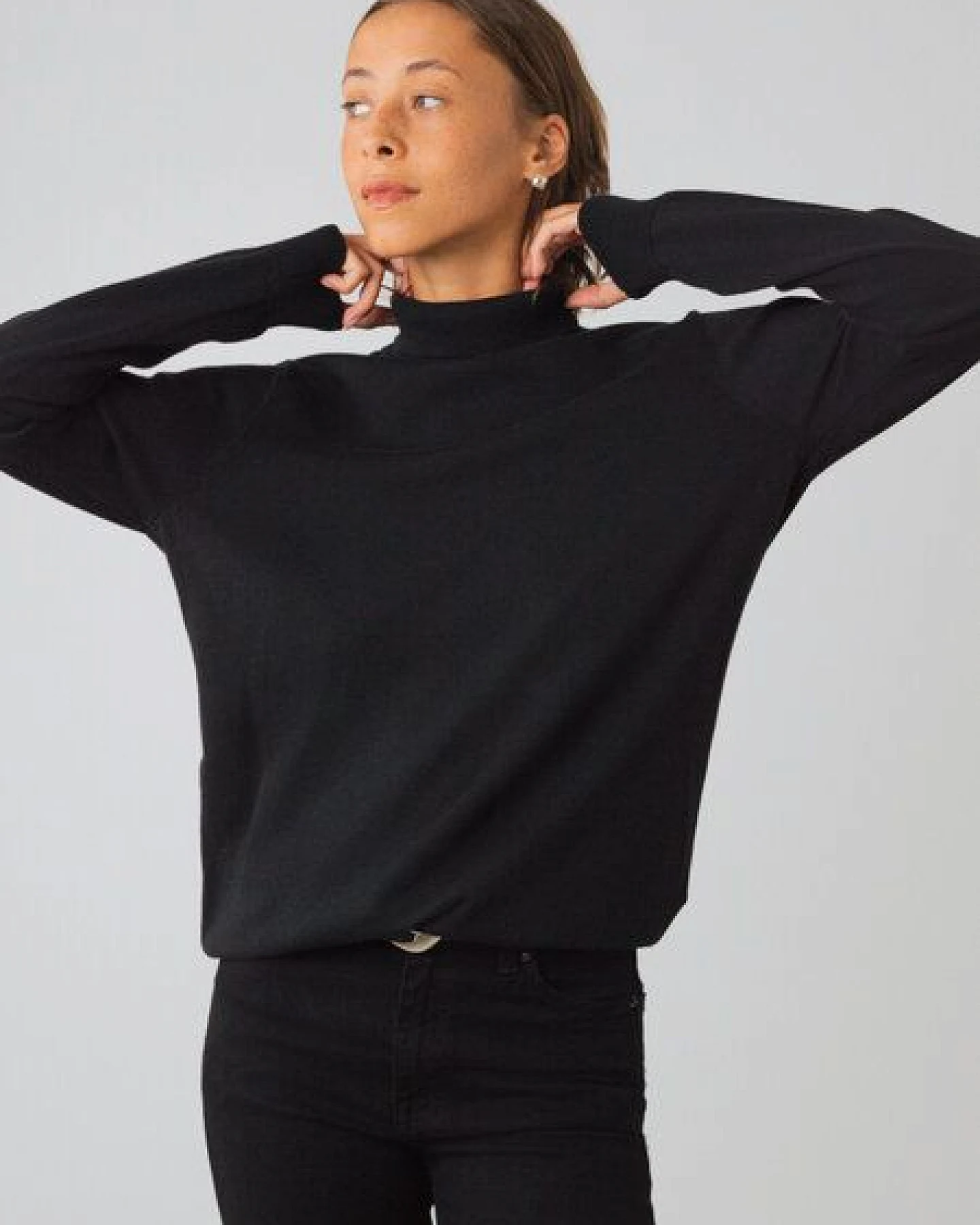 Honest Basics Damen Rollkragenpullover aus 100% Bio-Baumwolle – Ansicht 2
