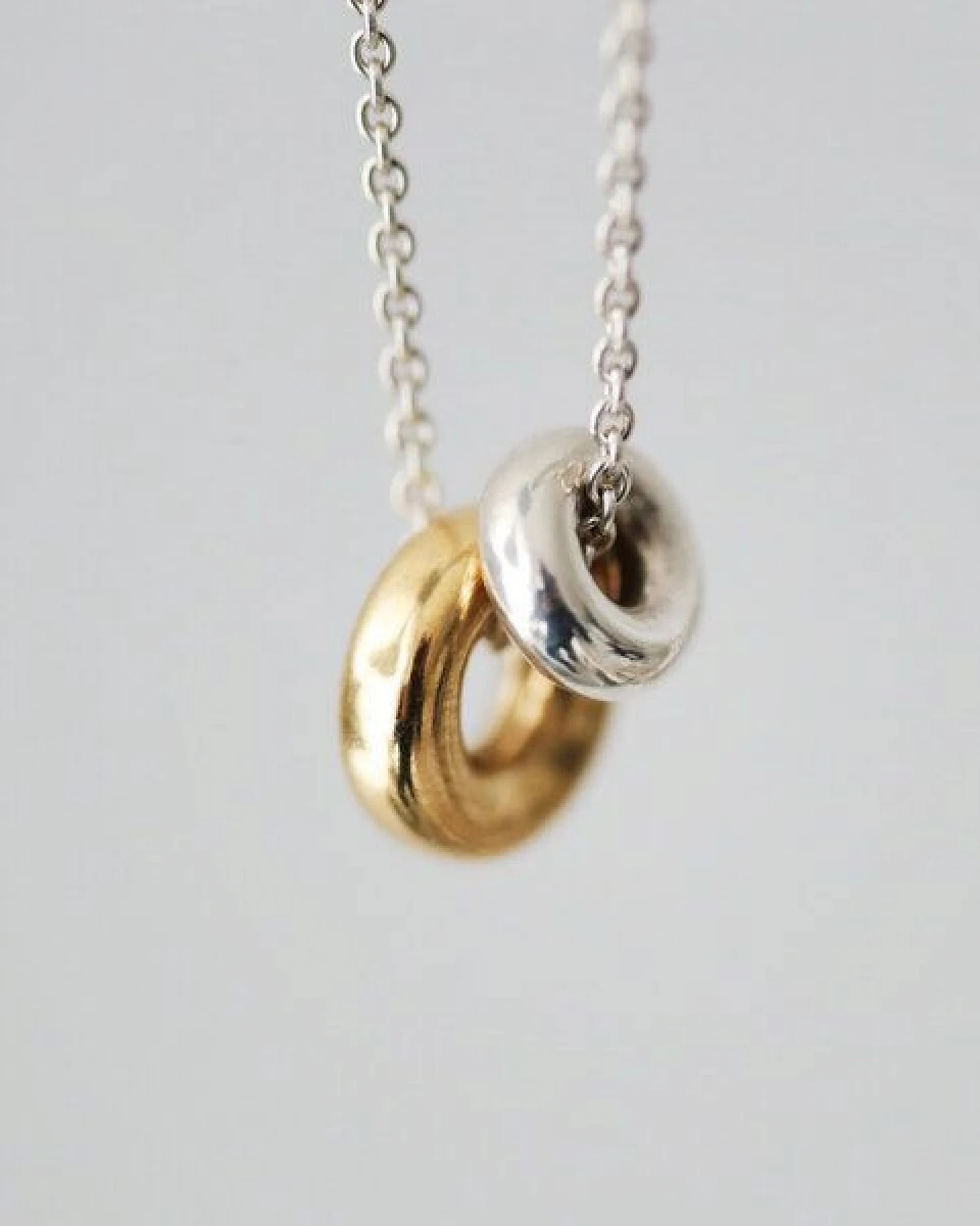 BELLYBIRD Jewellery Halskette - DONUT, 925 Sterlingsilber, vergoldet – Ansicht 2