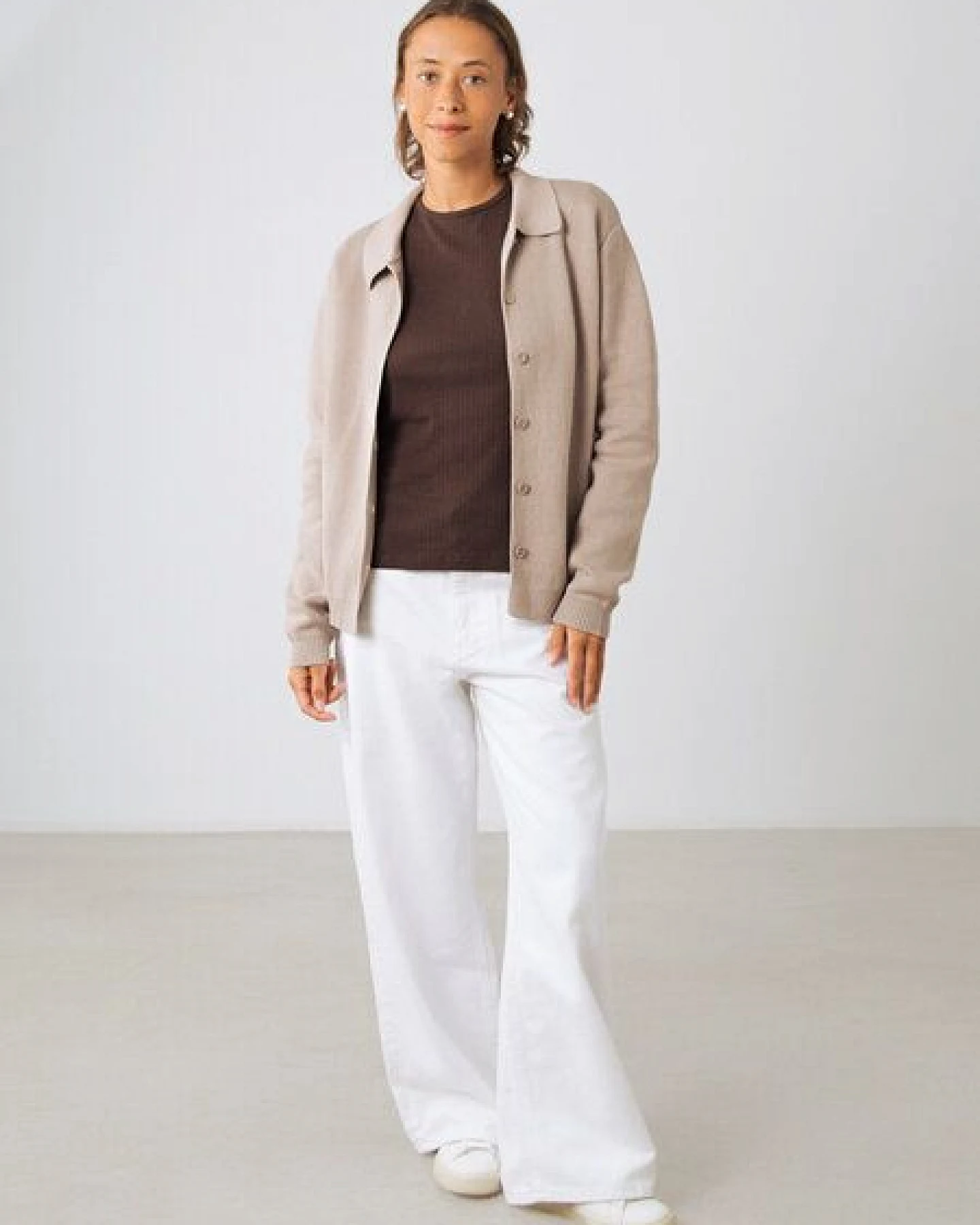 Honest Basics Damen MC Cardigan aus 100% Bio-Baumwolle – Ansicht 4