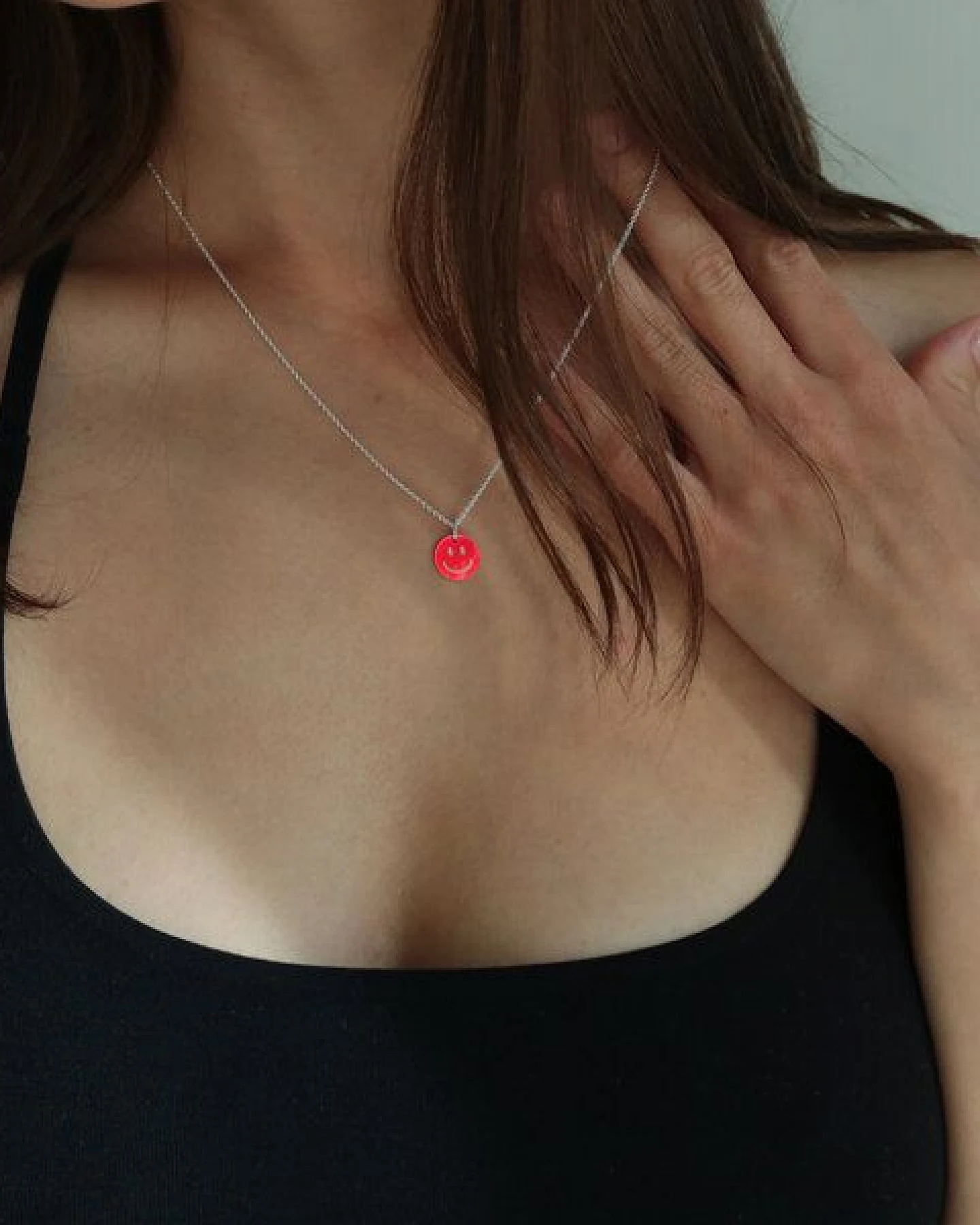 BELLYBIRD Jewellery Halskette - SMILEY, 925 Sterlingsilber, vergoldet – Ansicht 3
