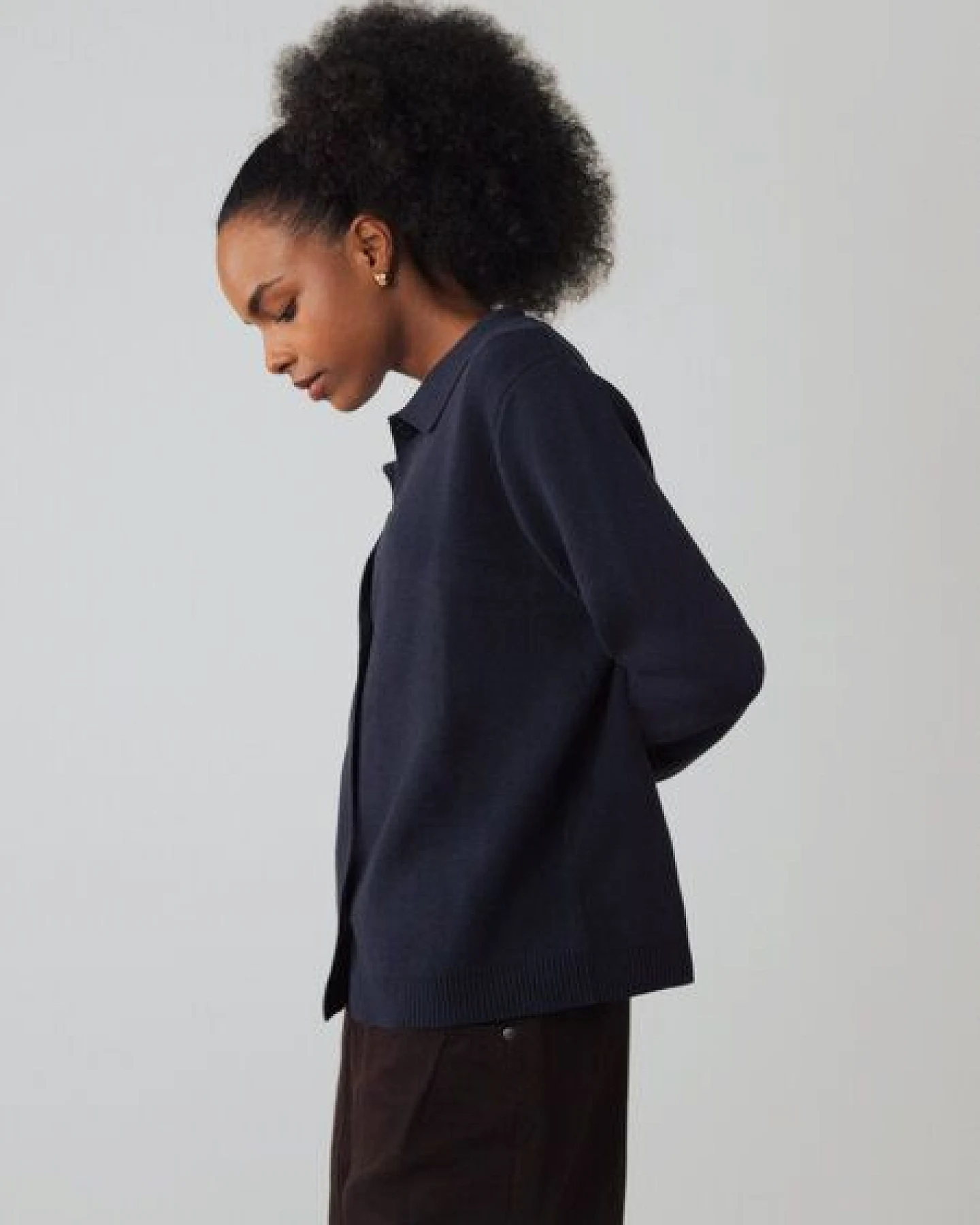 Honest Basics Damen MC Cardigan aus 100% Bio-Baumwolle – Ansicht 4
