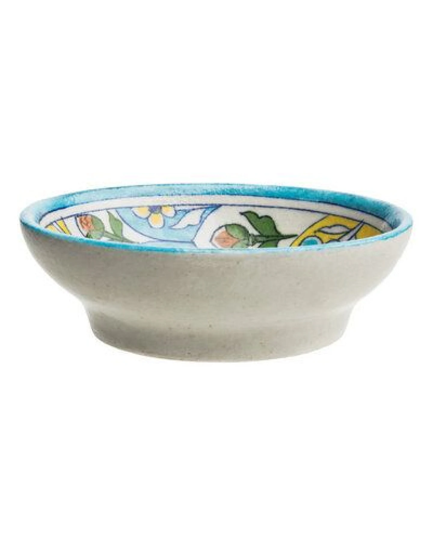 TRANQUILLO Blue Pottery Seifenschale von Hand geformt und bemalt – Ansicht 2