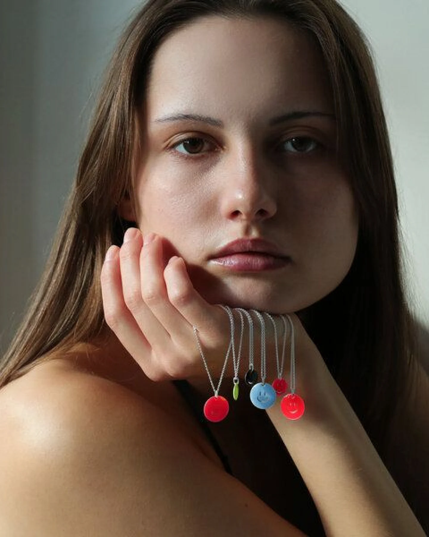 BELLYBIRD Jewellery Halskette - SMILEY, 925 Sterlingsilber, vergoldet – Ansicht 4