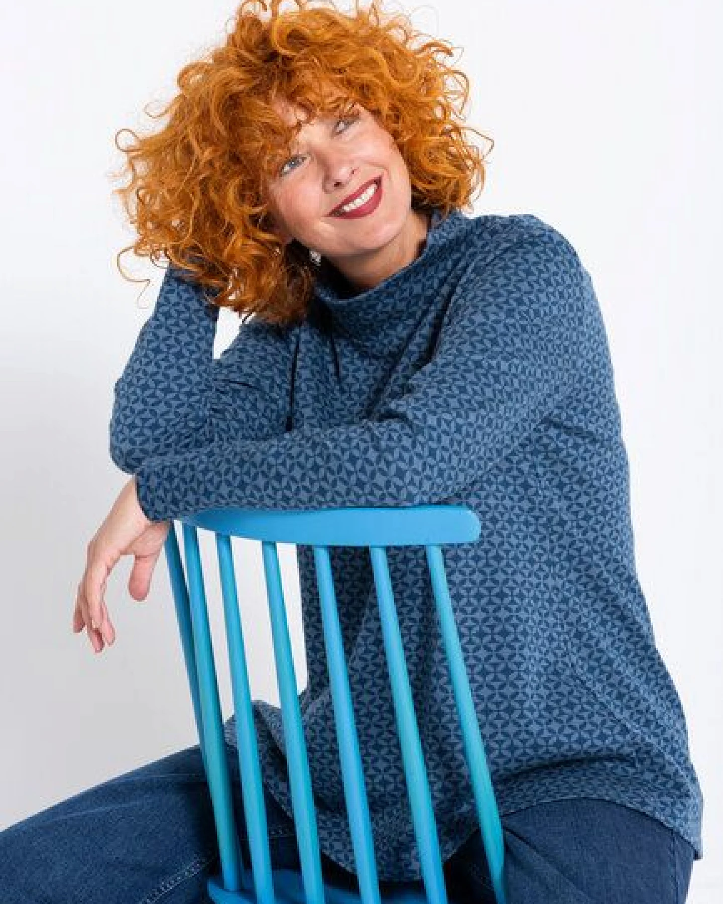 Heidekönigin Sweatshirt m. Stehkragen MALENA - GOTS – Ansicht 2