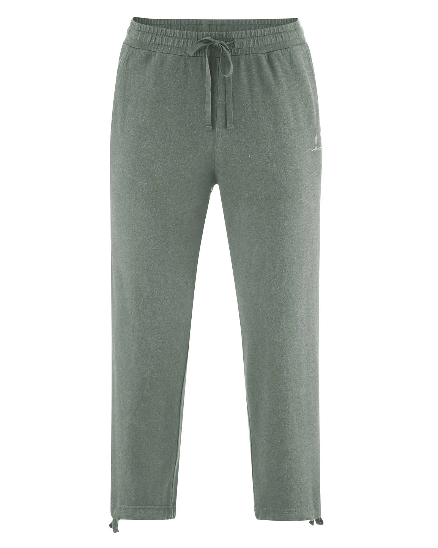 HempAge Herren vegan Yoga Hose 7/8 Thymiangrün – Ansicht 2