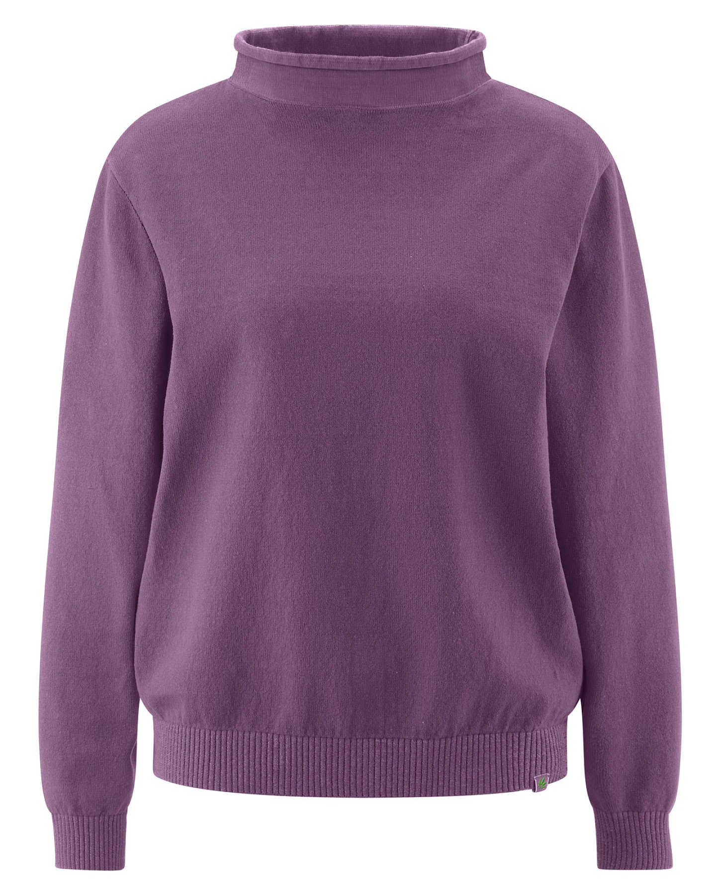 HempAge Damen vegan Rollkragenpullover Amethyst – Ansicht 2