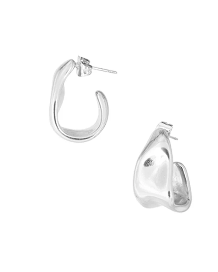 Ohrring Tidal Silber
