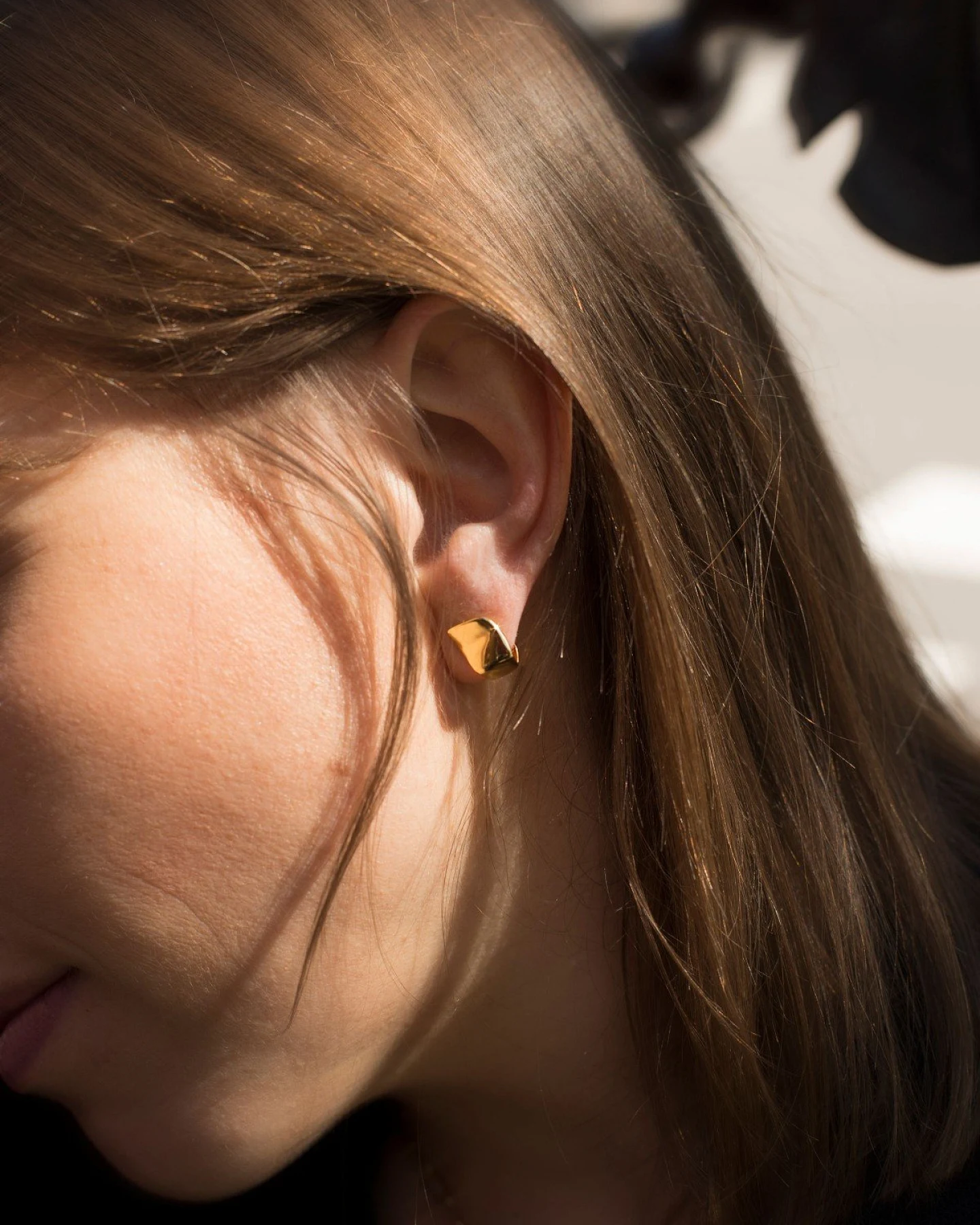 Ohrring Tidal Gold – Ansicht 3