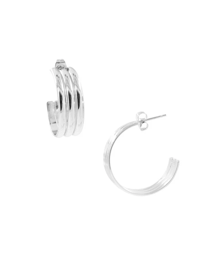 Ohrring Nike Silber
