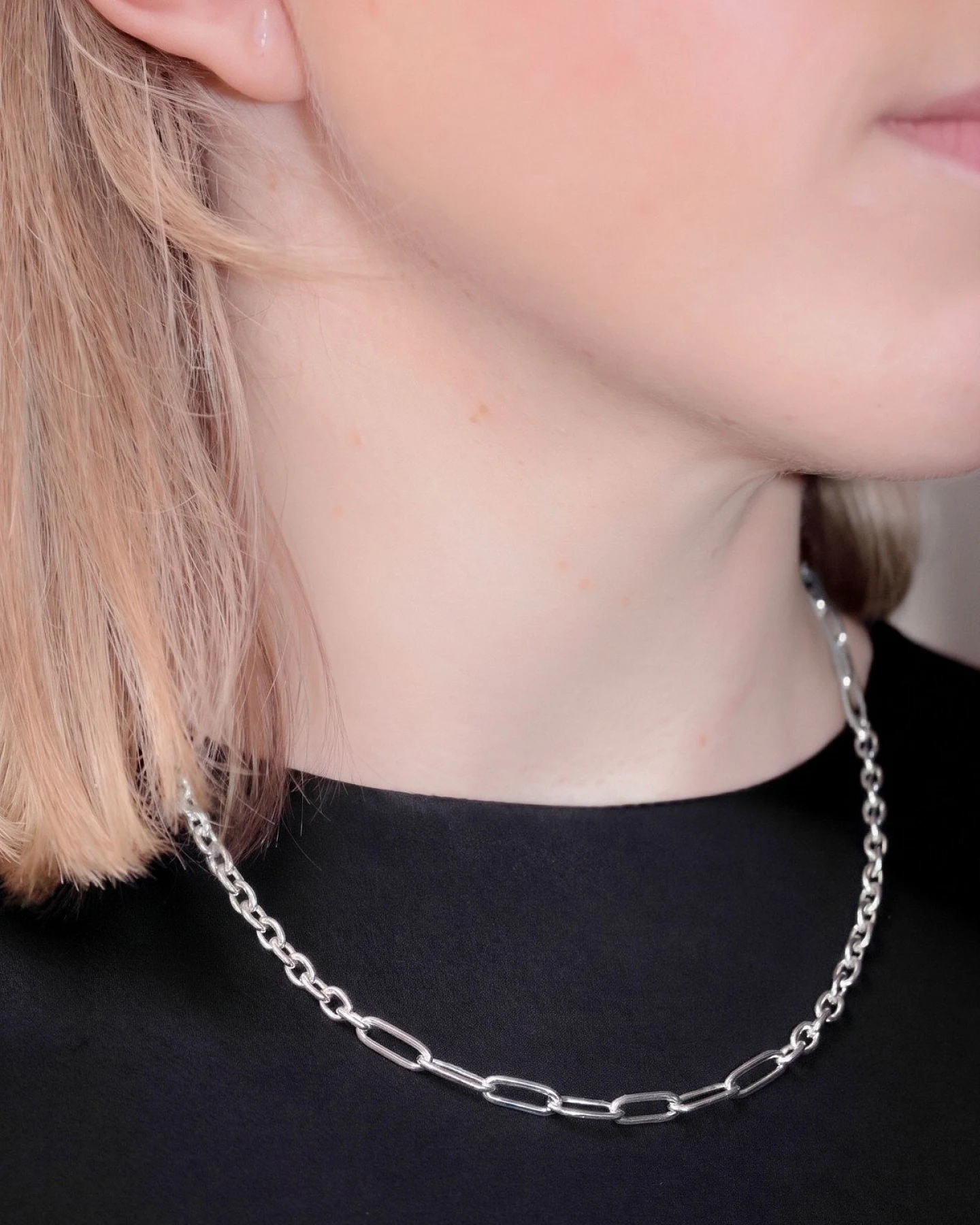Halskette Seq Silber – Ansicht 2