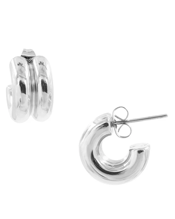 Ohrring Nike Small Silber