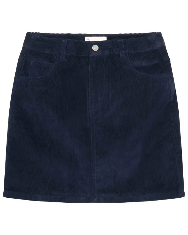 KnowledgeCotton Apparel - Women's 14 Wales Corduroy Skirt - Rock Gr 32 blau