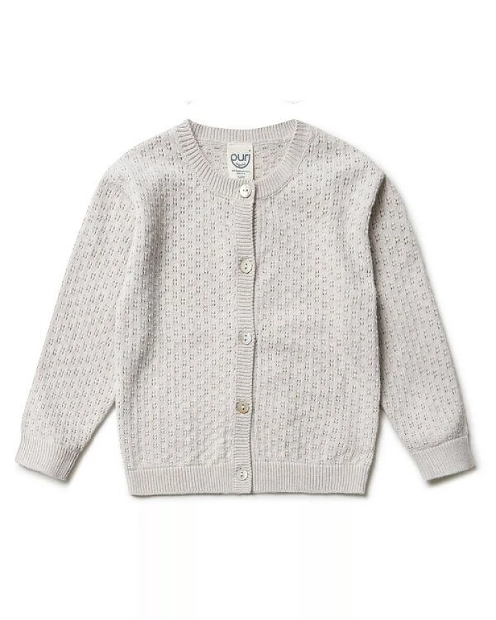 Puri Organic Baby Jacke Ajour Baumwolle (Bio) Seide