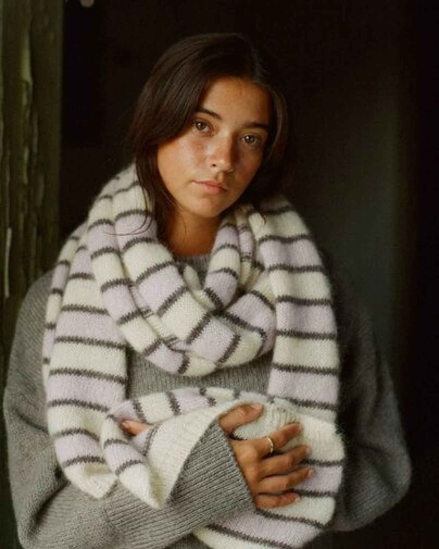 Nénés Warmes Mohair-Tuch – Clémence – Ansicht 4