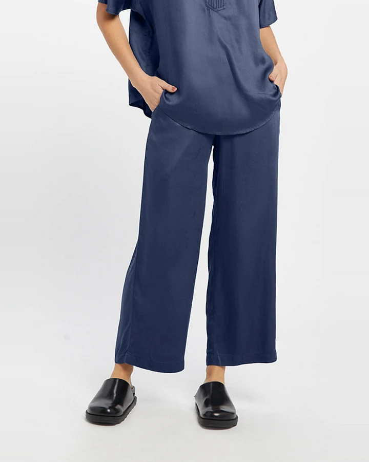 Neu Nomads Damen vegan Hose Cropped Palazzo Carina Midnight