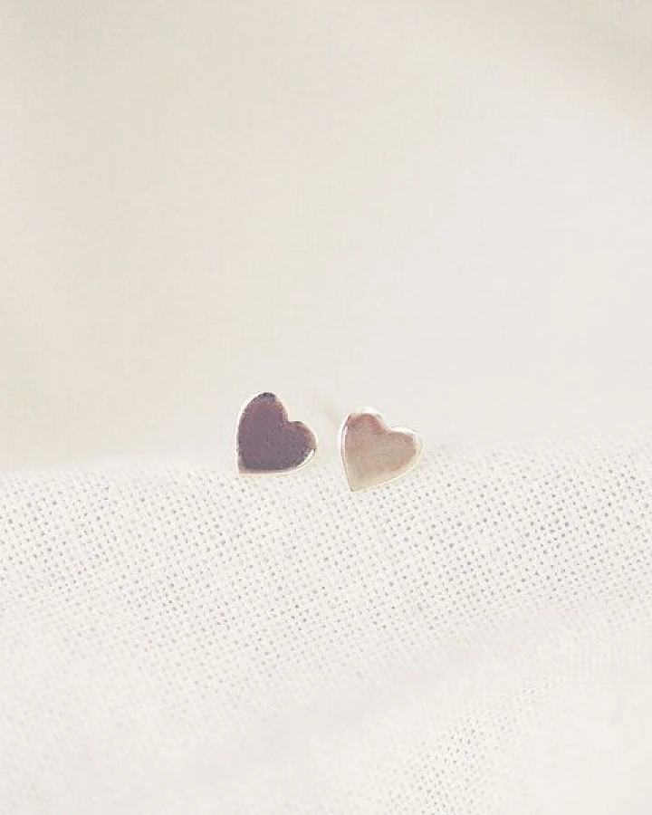 pikfine mini Ohrstecker "tiny heart" / silber oder vergoldet