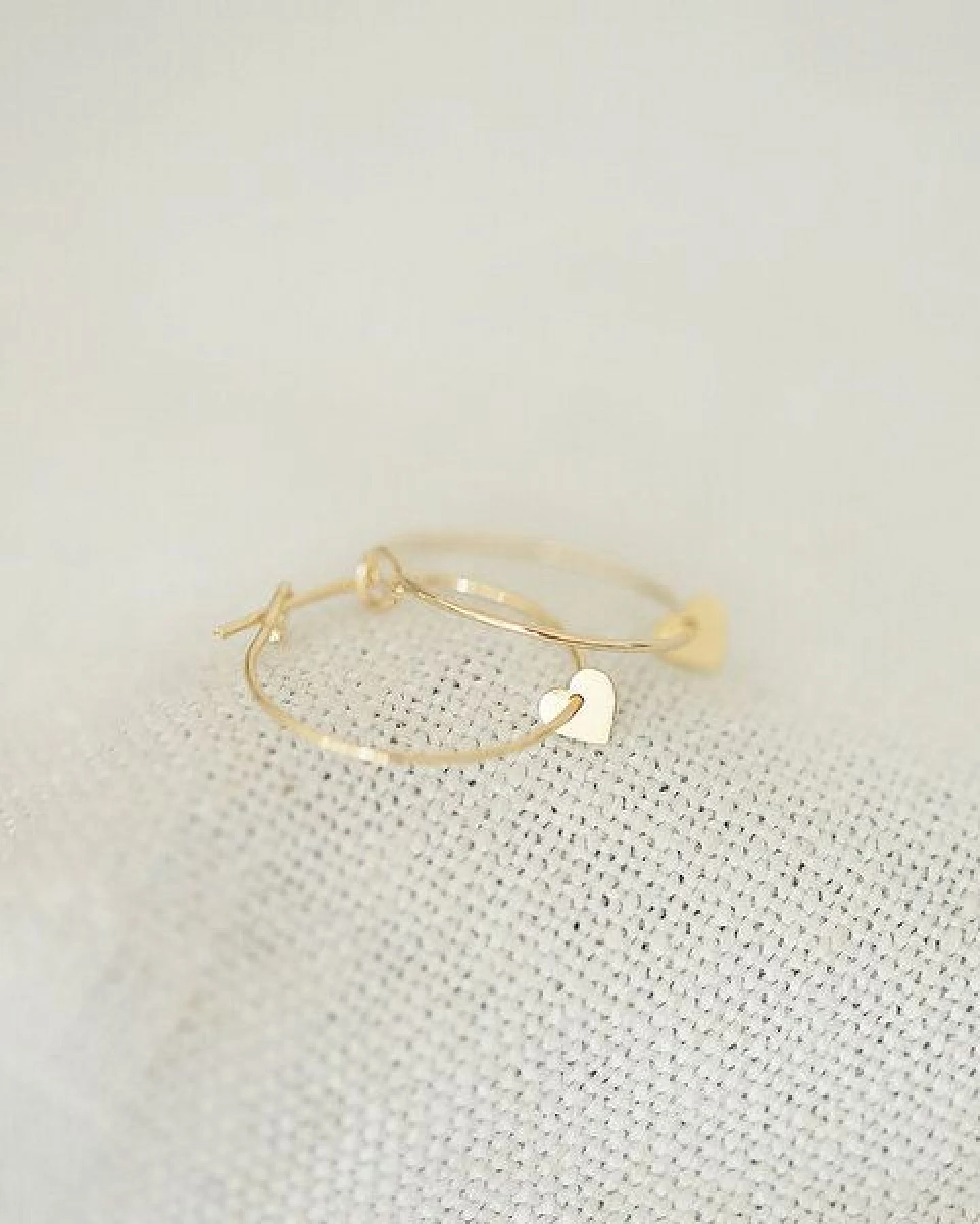 pikfine Creole "tiny heart"/ silber oder vergoldet – Ansicht 2