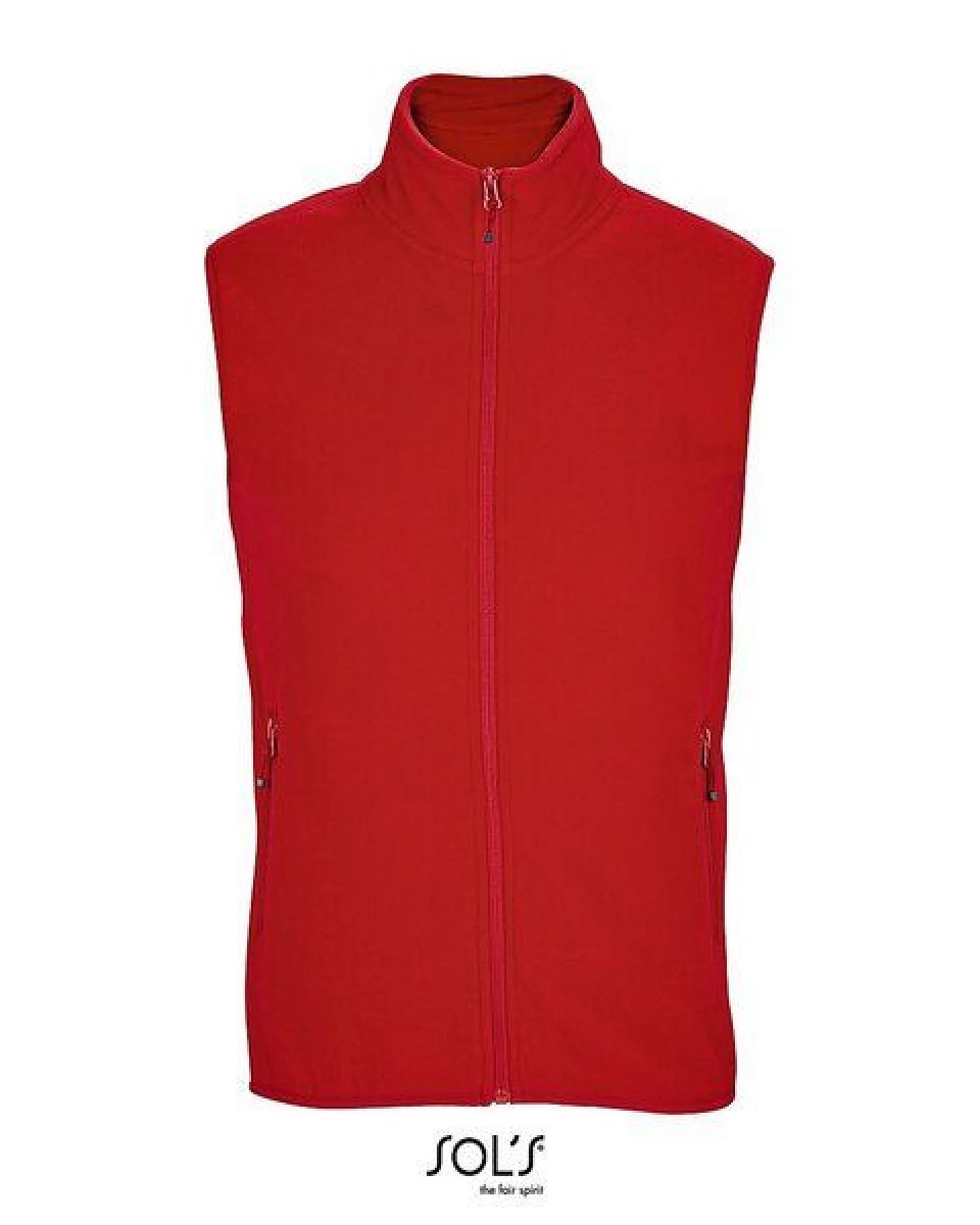 Sol's Unisex Factor Zipped Fleeceweste Bodywarmer Gilet aus recyceltem PET Vegan – Ansicht 3