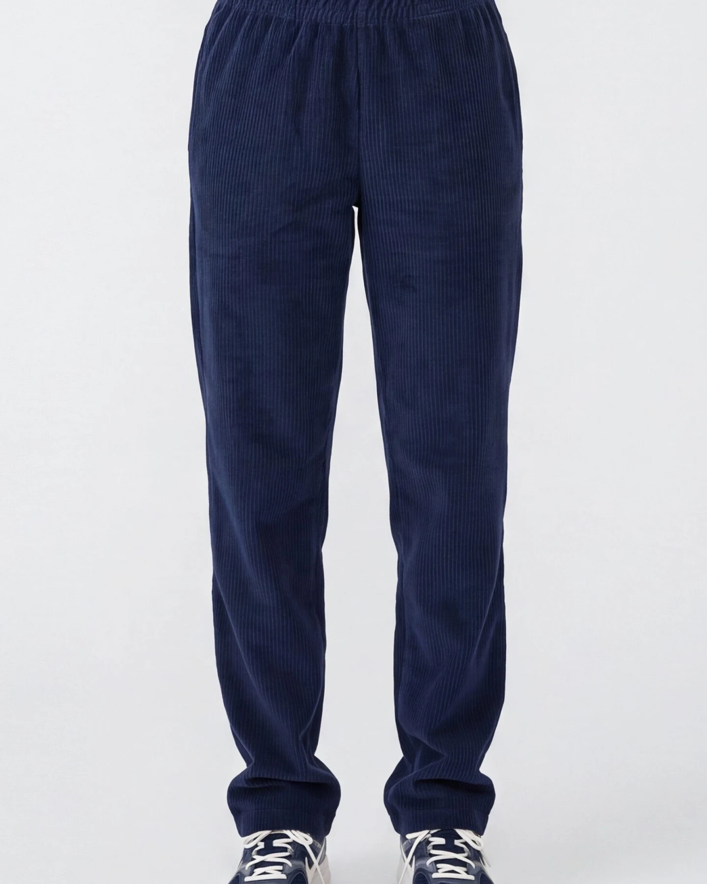 ORGANICATION Damen vegan Jogginghose Aus Cord Priscilla In Marineblau – Ansicht 2