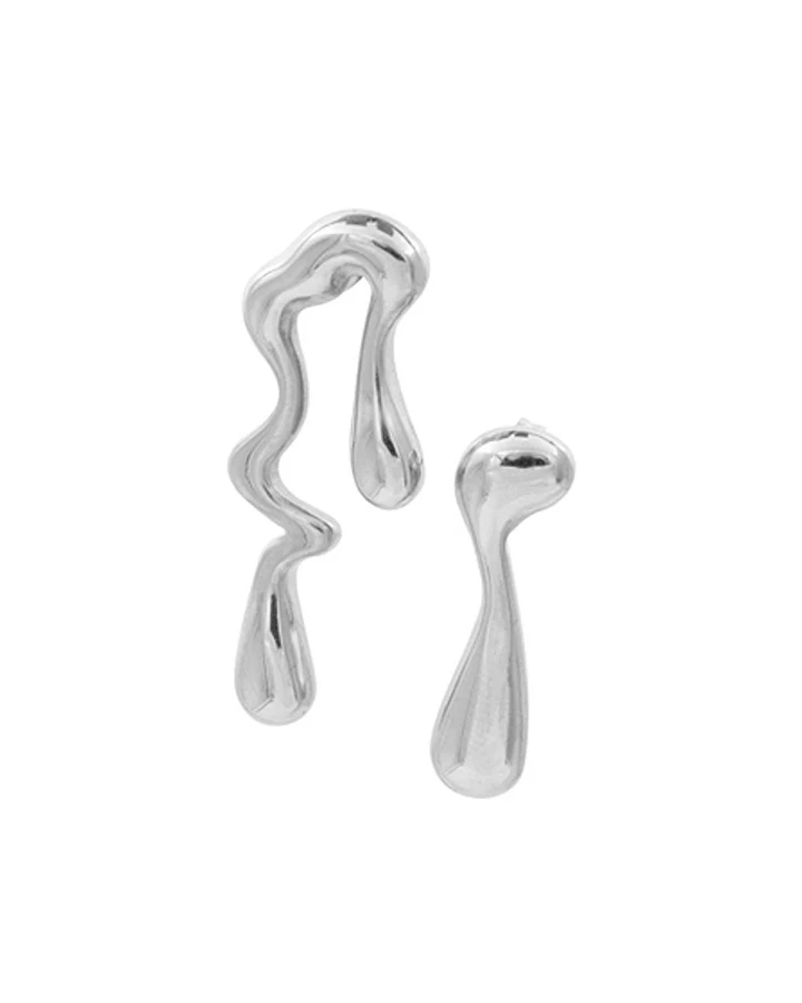 Ohrring Melt Silber