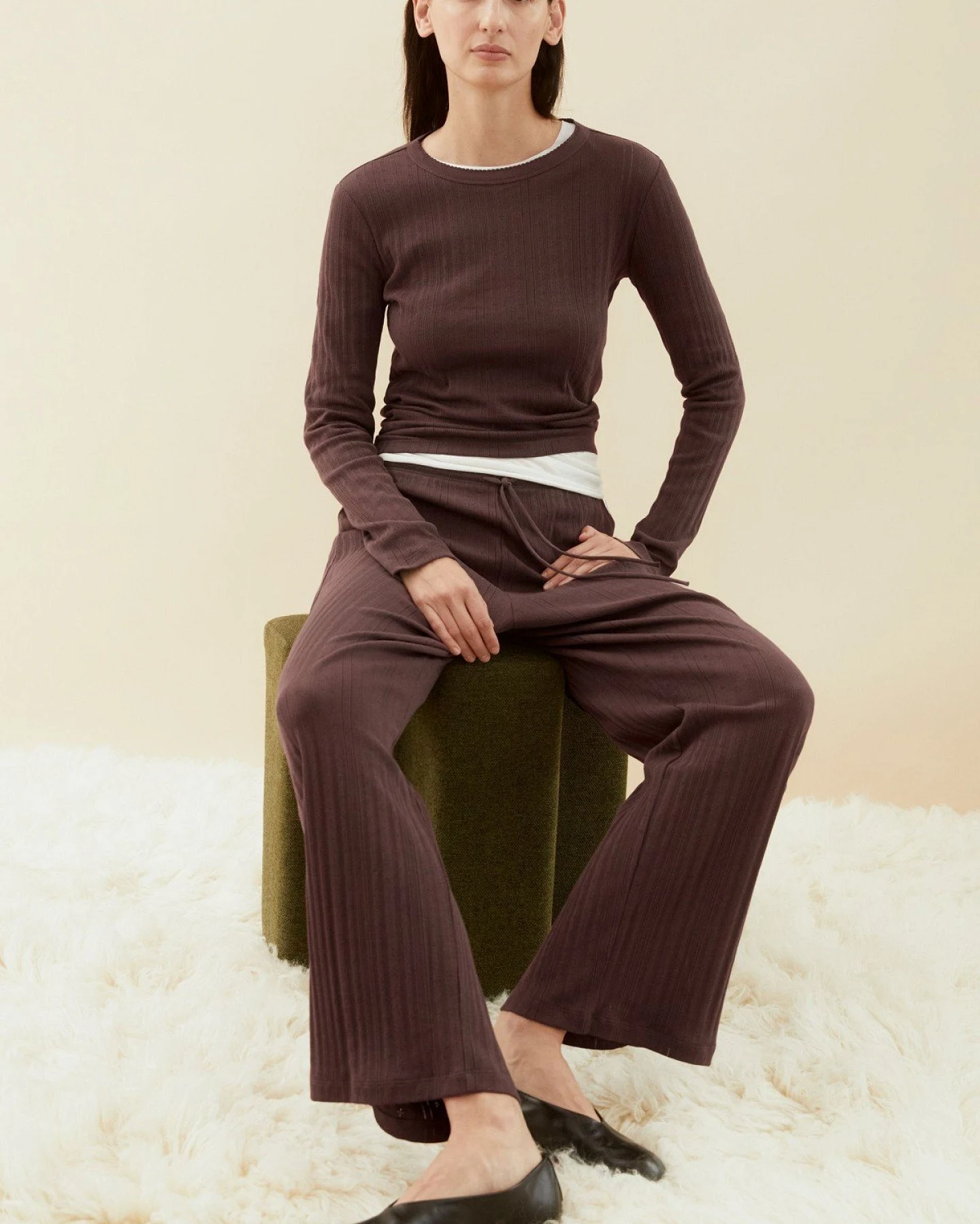 Longsleeve Pointelle Pyjama – Ansicht 6