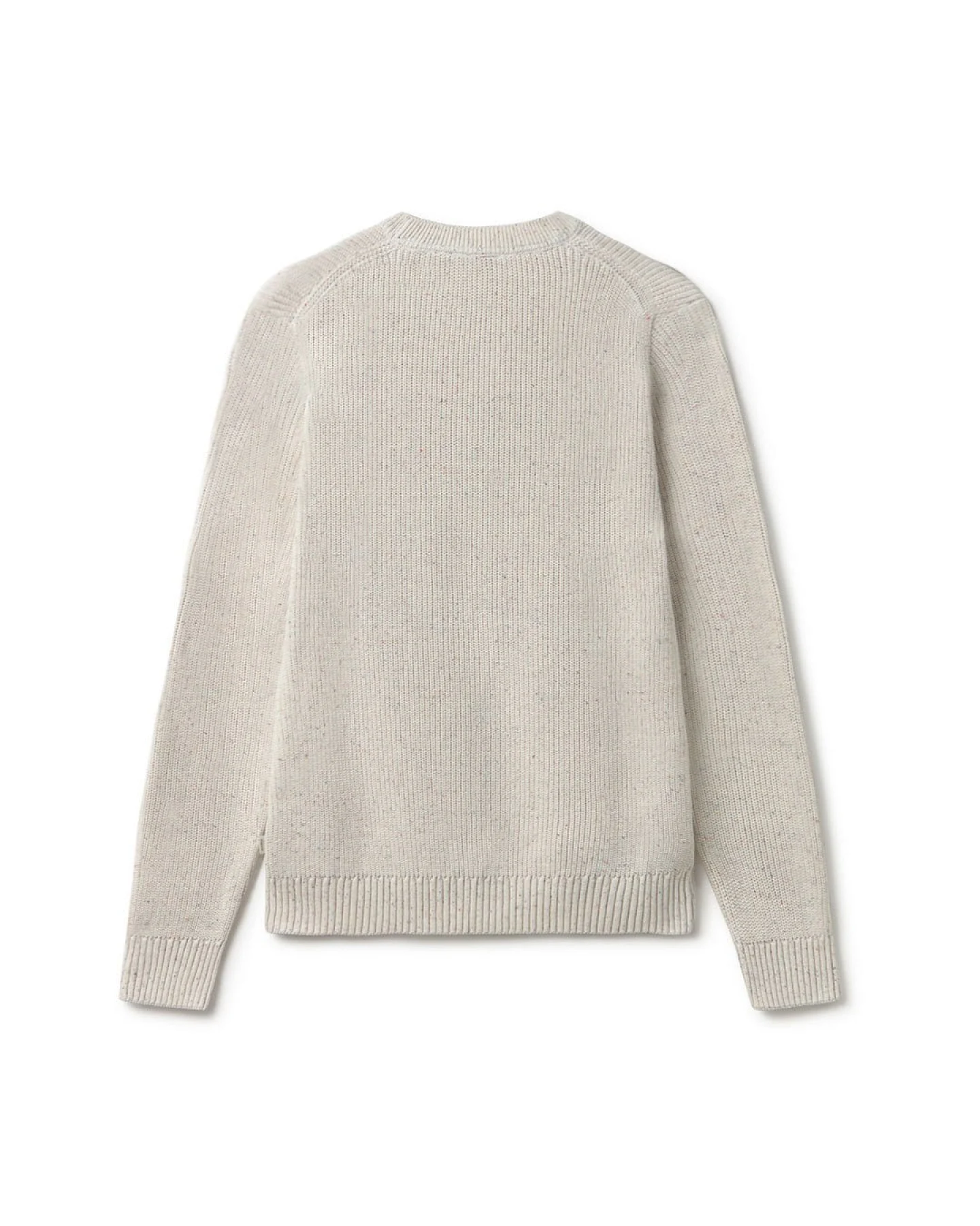 TWOTHIRDS Herren vegan Pullover Seminyak Ecru Mehrfarbig Mit Neps – Ansicht 2