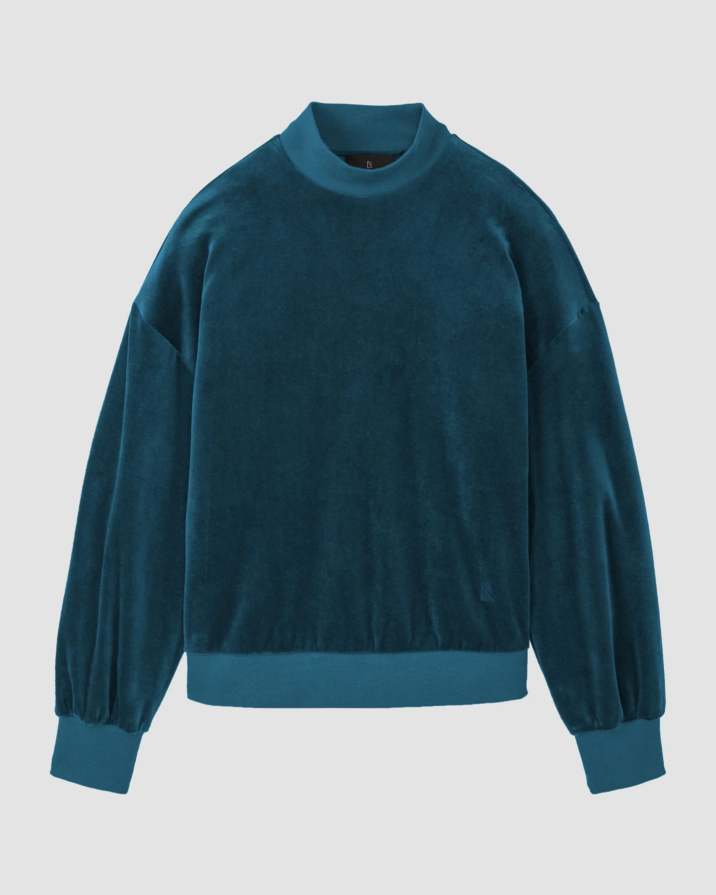 Recolution Damen vegan Sweatshirt Allium Deep Teal – Ansicht 2