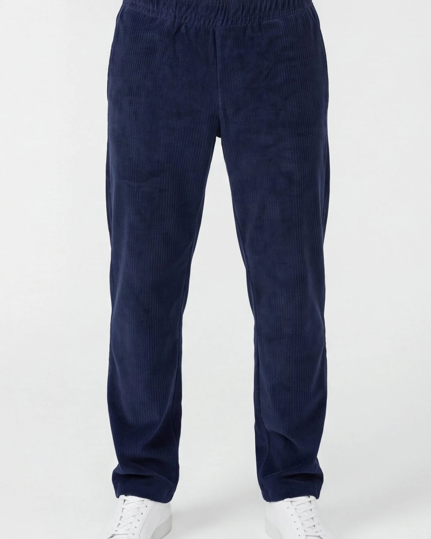 ORGANICATION Herren vegan Jogginghose Aus Cord Potter Navy – Ansicht 2