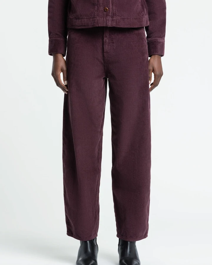 Kings of Indigo Damen vegan Hose Leila Cord Fudge Braun