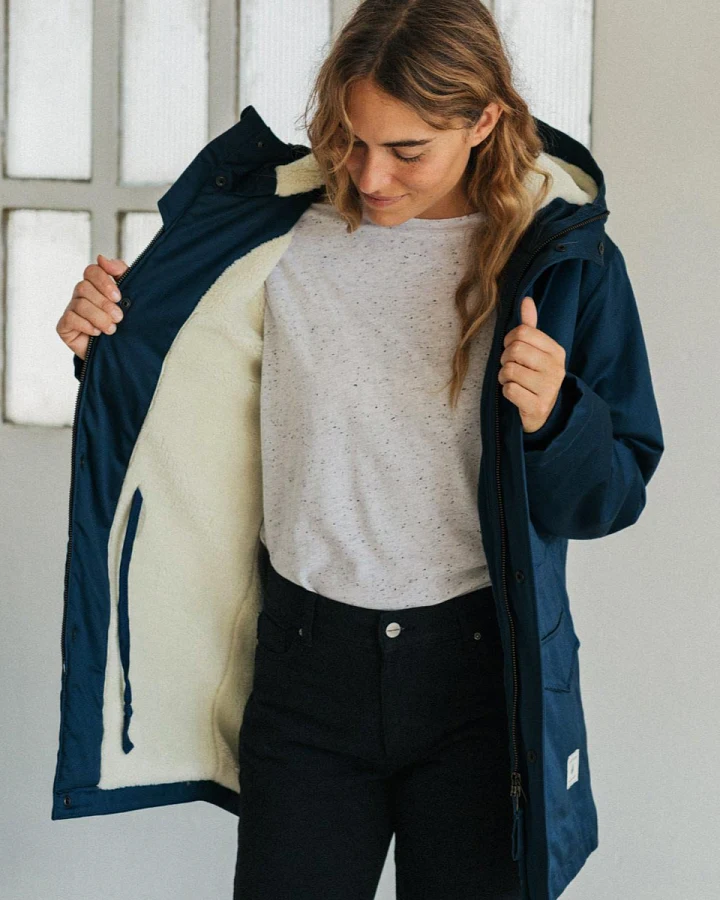 TWOTHIRDS Damen vegan Jacke Pinta Navy Nord