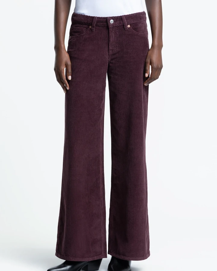 Kings of Indigo Damen vegan Hose Tanja Cord Fudge Braun