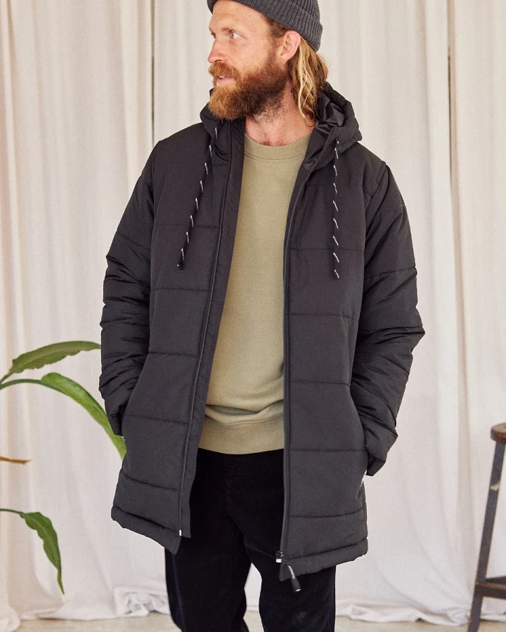 TWOTHIRDS Herren vegan Jacke Mokongai Schwarz