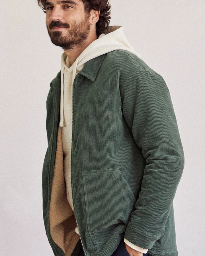 TWOTHIRDS Herren vegan Jacke Lires In Entengrün