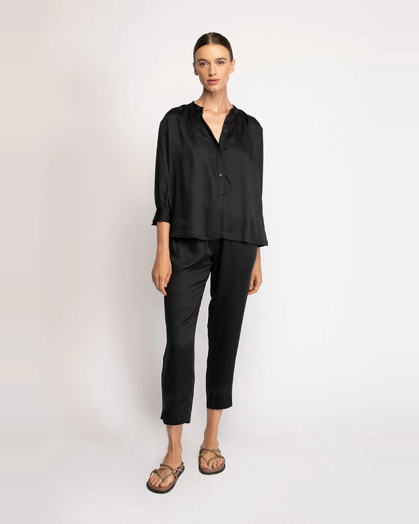 Neu Nomads Damen vegan Hose Beverly Schwarz – Ansicht 2