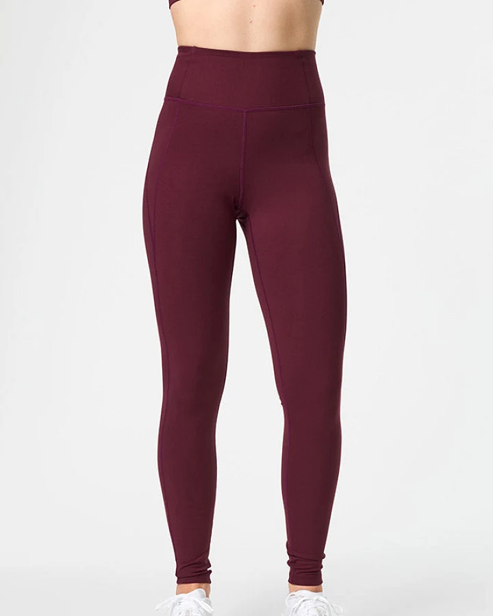 Girlfriend Collective Damen vegan Leggings Mit Hoher Taille Und Kompressionswirkung Von Mulberry